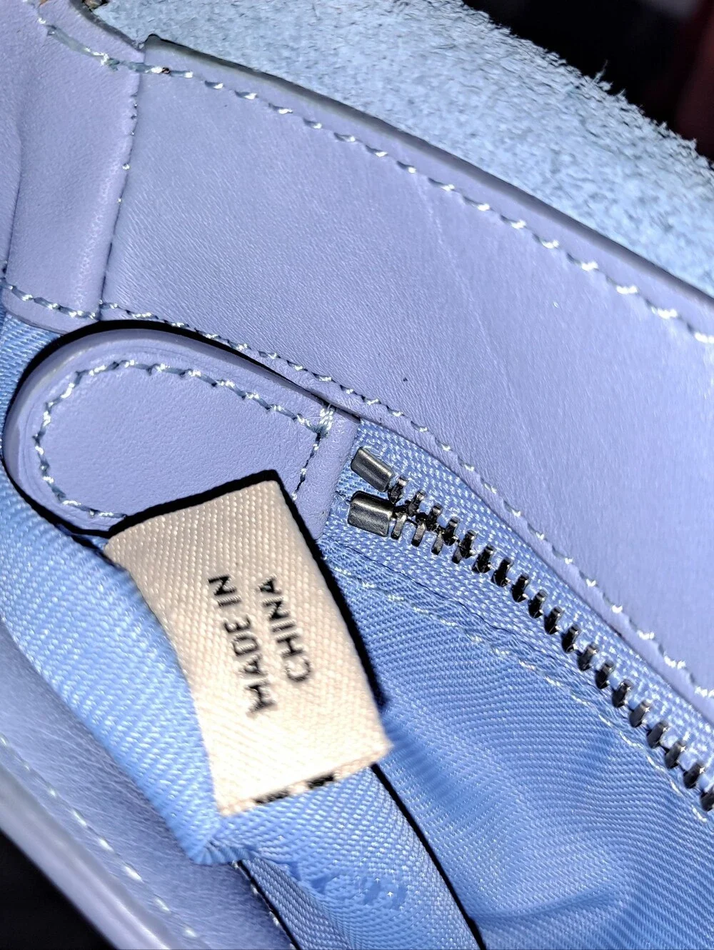 Coach Blue Studded Leather Crossbody Bag
